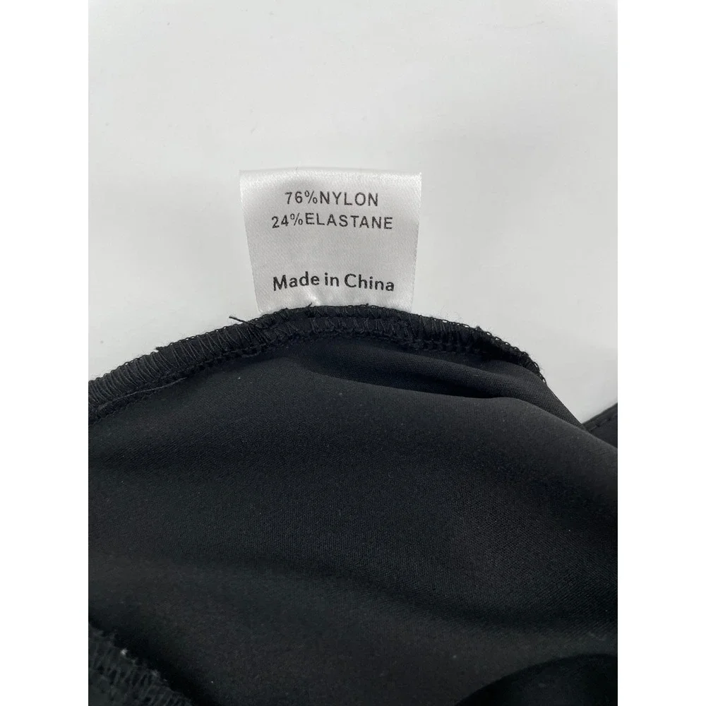 Princess Polly Flare Yoga Pants Womens 2 Black High Rise Stretch Wide‎ Leg Y2K
